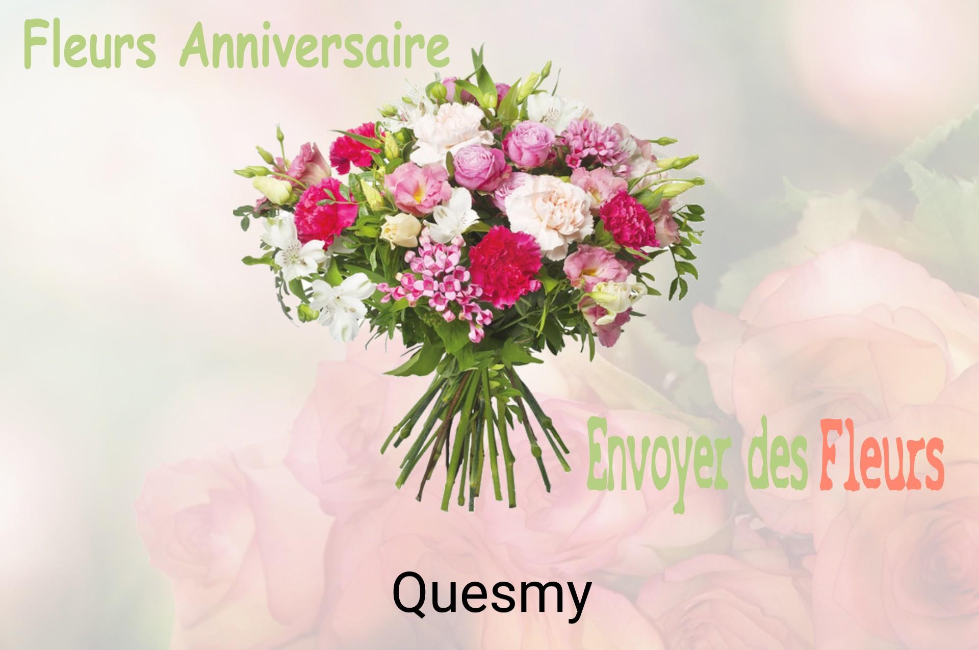 Bouquet de fleurs d’anniversaire livré à Quesmy