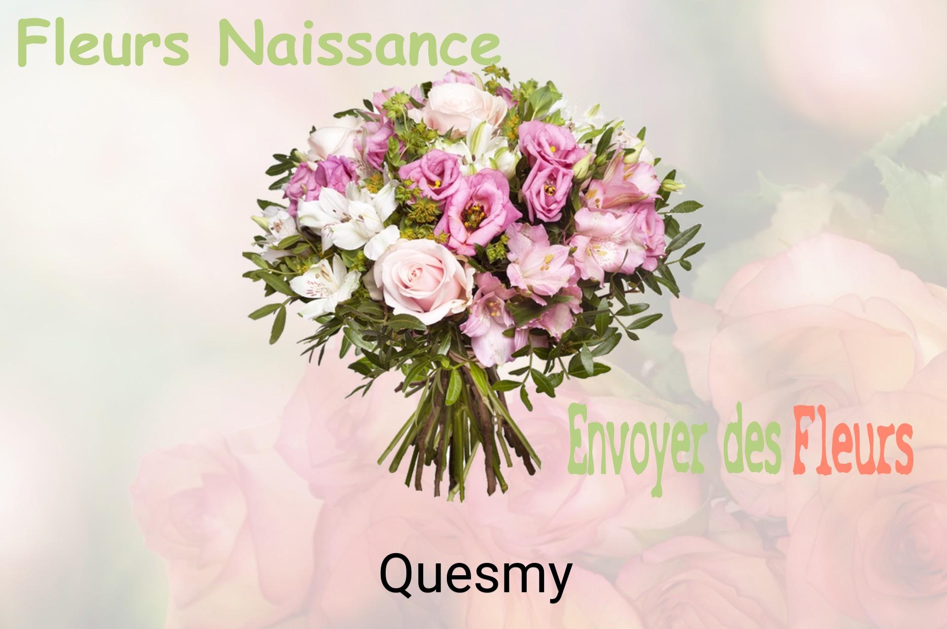 Bouquet de fleurs de naissance livré à Quesmy